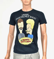 90s Beavis and Butthead "Mustaches Rule" T-Shirt