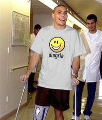 Brazil Ronaldo Nike R9 Surgery Promo T-Shirt Made in USA; NEW