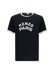 Kenzo Paris Emblem Logo Print T-Shirt — Black