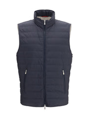 Brunello Cucinelli Padded Gilet — Navy