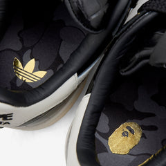 BAPE x Campus 00s Core Black | Off White | Gold Metallic