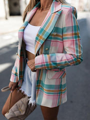 Blazers Fashion Plaid Konishi Slim Blazer