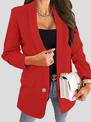 Blazers Lapel Button Slim Long Sleeve Blazer