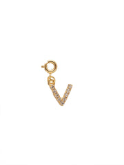 "V" Initial Charm - CFB22BGCRY