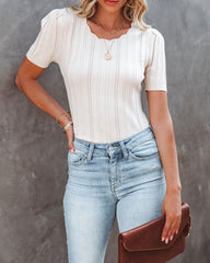 Carrington Ribbed Knit Top