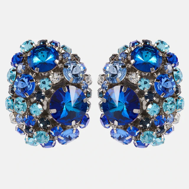 Round Crystal Ear Clip
