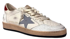 Golden Goose Ball Star Nappa White Silver Blue Red