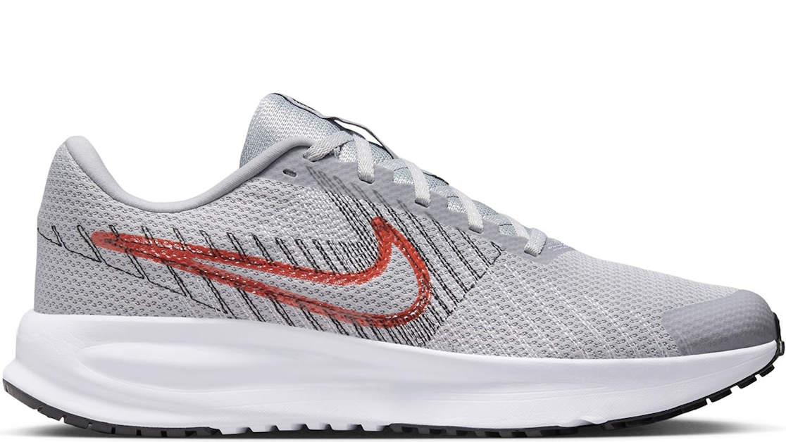 Run Defy Wolf Grey Bright Crimson￼