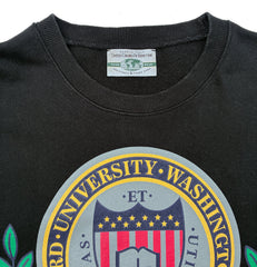 Howard University Color Block Boxy Cut Crew Sweatshirt