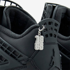 Women's Air Jordan 4 Net Black | Black | Metallic Silver
