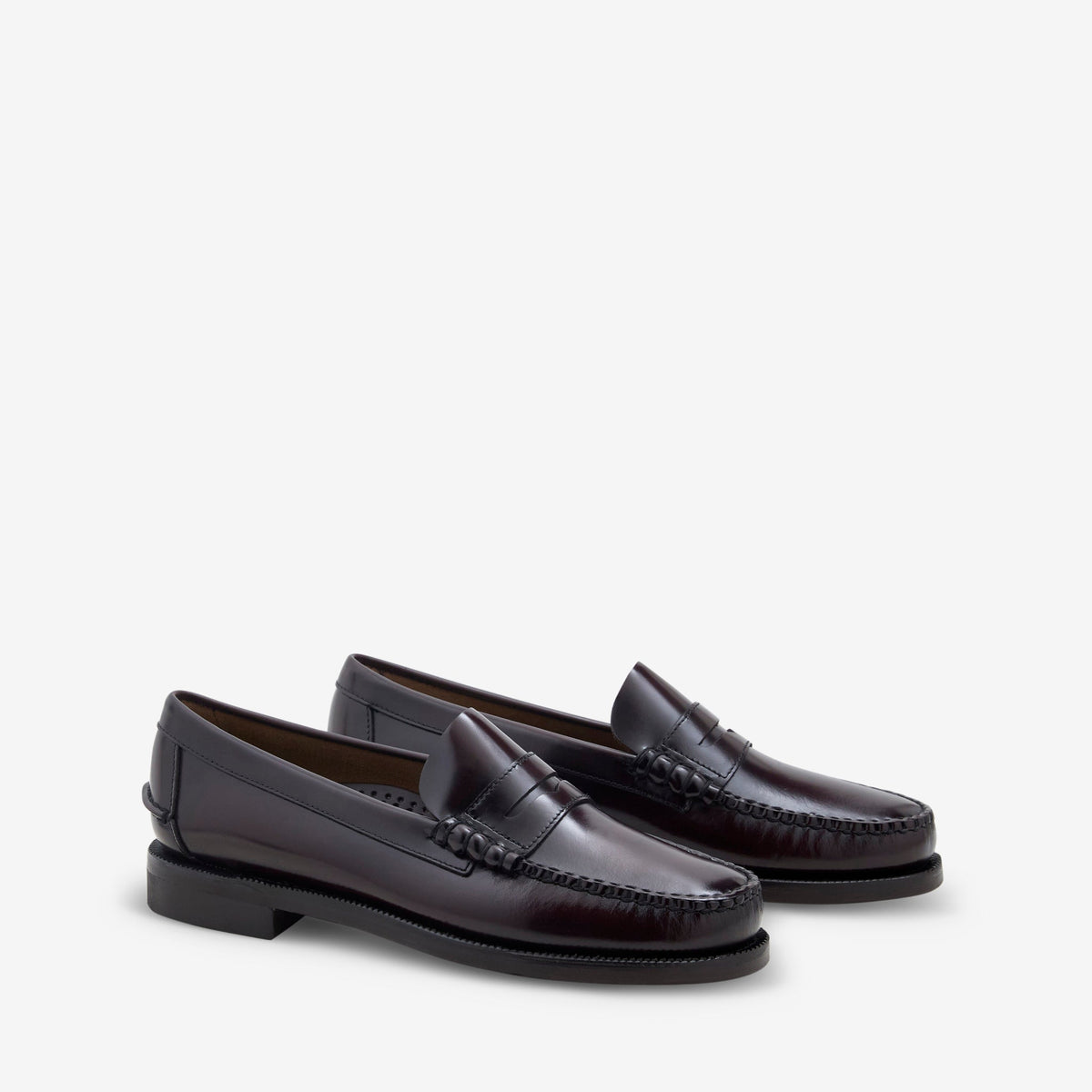 Classic Dan Wide Brown Burgundy