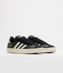 Adidas Gazelle ADV Shoes - Core Black / Cream White / Gold Metallic