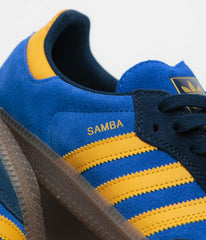 Adidas Samba ADV Shoes - Collegiate Navy / Preloved Yellow / Team Royal Blue