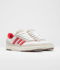 Adidas Tyshawn II Shoes - FTWR White / Better Scarlet / Chalk White