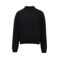 Rick Owens Wool Crew Neck Sweater — Black
