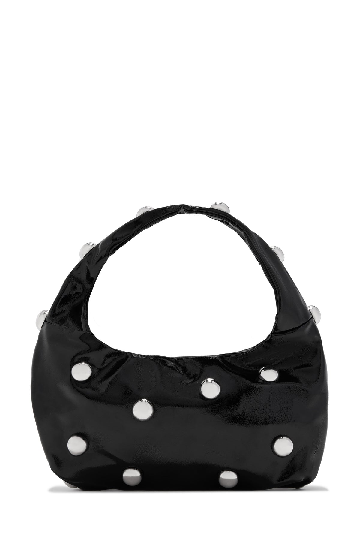 Dahlaney Studded Handbag - Black Silver
