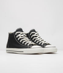 Converse Cons CTAS Pro Mid Cut Off Shoes - Black / Black / Egret
