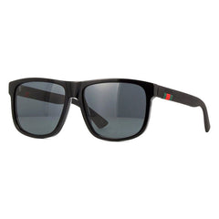 Gucci GG0010S004 Square Full Rim Sunglasses — Black