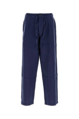 Polo Ralph Lauren Pleated Linen Trousers — Navy