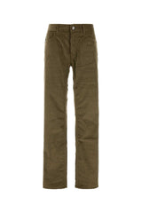 Etro Stretch Corduroy Trousers — Green