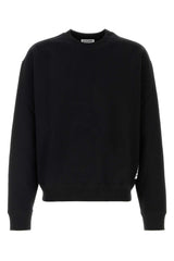 Jil Sander Cotton Crew-Neck Sweatshirt — Black