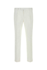 Pt Torino Cotton-Elastane Stretch Trousers — White