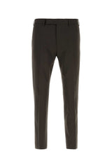 Pt Torino Stretch Wool Trousers — Brown
