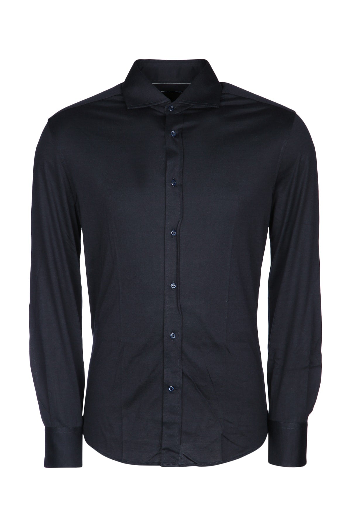 Brunello Cucinelli Cotton Shirt — Navy