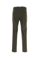Pt Torino Stretch Cotton Trousers — Green