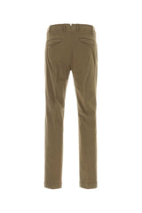 Pt Torino Stretch Cotton Trousers — Gray