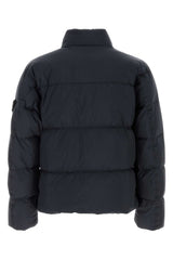 Stone Island Quilted Down Down Jacket — Navy