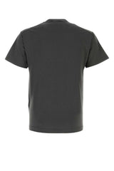 Stone Island Logo-Embroidered Cotton T-shirt — Gray