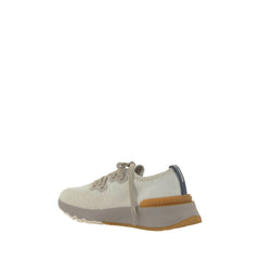 Brunello Cucinelli Cotton Mesh Sneaker — White
