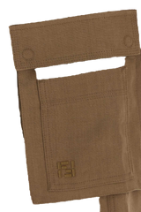 Fendi Linen Cargo Pants — Tan