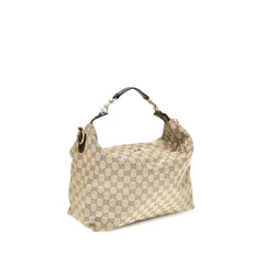 Gucci GG Canvas Shoulder Bag — Beige