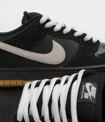 Nike SB Dunk Low Pro Shoes - Black / White - Black - Gum Light Brown - Black