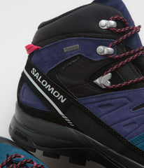 Salomon X-ALP Mid LTR GTX Shoes - Astral Aura / Poseidon / Rouge Red
