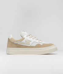 Stepney Workers Club Pearl S-Strike Suede Shoes - White / Earth