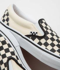 Vans Skate Slip-On Shoes - (Checkerboard) Black / Off White